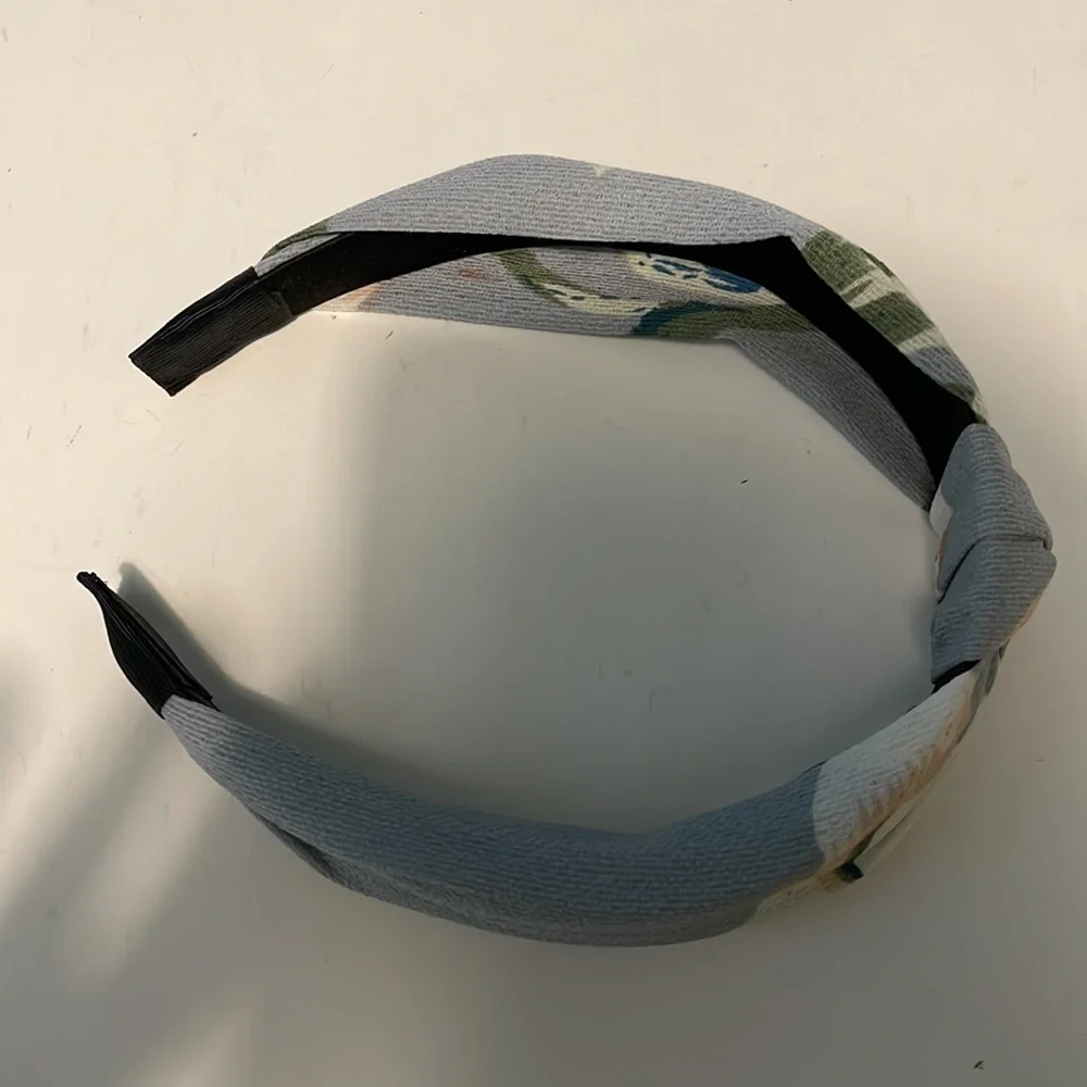 NEW floral fabric knit turban style headband